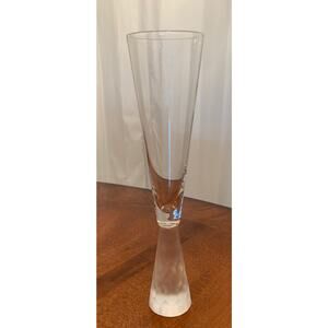 Artland Prescott Frost Honeycomb Stem Champagne Flutes NIB 6